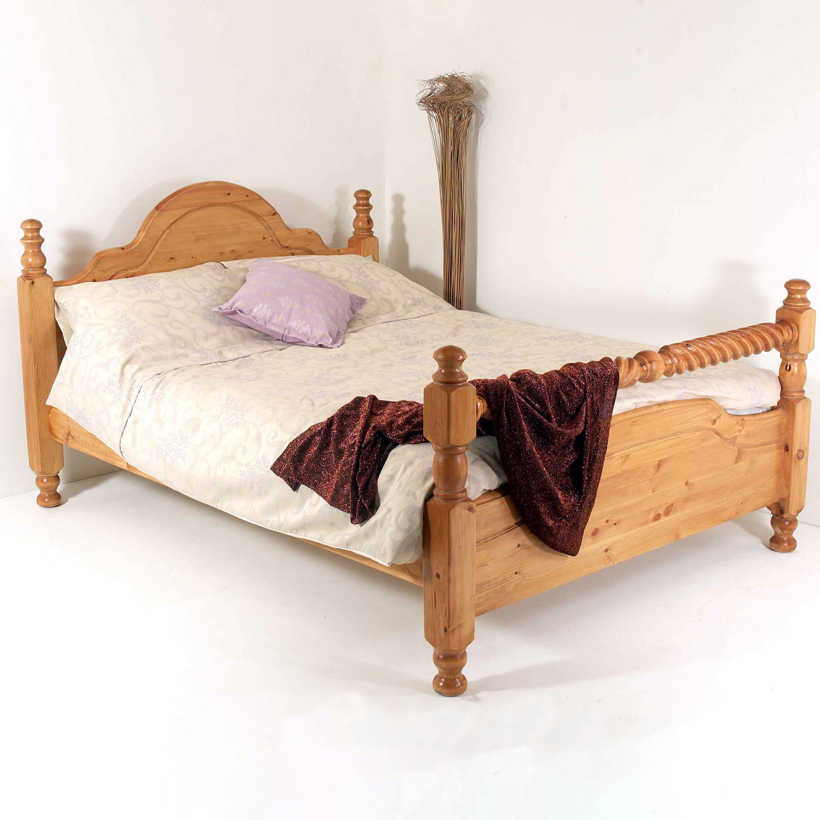 4ft Classic Bed Small Double With, King Size Wood Bed Rails
